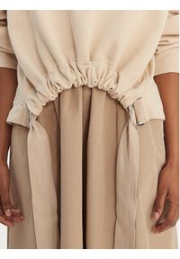 Weekend Max Mara Komplet bluza i sukienka Destino 2615631021 Beżowy Relaxed Fit. Kolor: beżowy. Materiał: bawełna #7