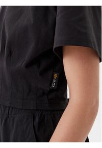 Alpha Industries T-Shirt Waisted 148070 Czarny Regular Fit. Kolor: czarny. Materiał: bawełna #3