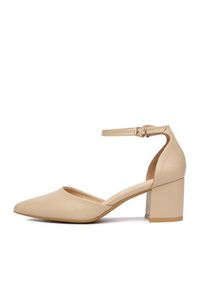 Jenny - JENNY Czółenka CEO-ANGEL WS210702-10 Beżowy. Kolor: beżowy. Materiał: materiał #7