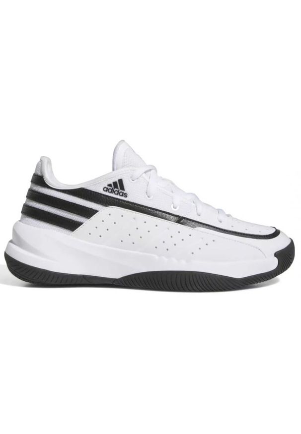 Adidas - Buty adidas Front Court M ID8589 białe. Zapięcie: sznurówki. Kolor: biały. Materiał: materiał, skóra. Szerokość cholewki: normalna. Model: Adidas Cloudfoam. Sport: tenis