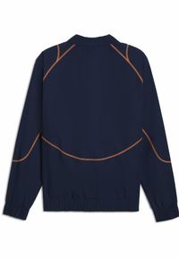 Puma - Kurtka dresowa męska PUMA ftblSTATEMENT Olympique Marsylia. Kolor: żółty, pomarańczowy, wielokolorowy. Materiał: dresówka. Wzór: aplikacja