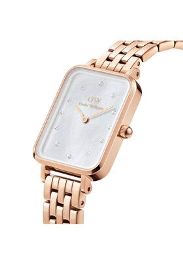 Daniel Wellington Zegarek Quadro DW00100620 Złoty. Kolor: złoty