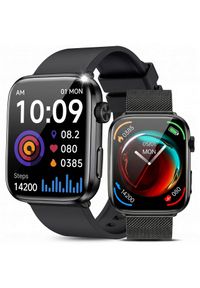 Smartwatch JG Smart ZEGAREK DAMSKI SMARTWATCH ROZMOWY SMS MENU PL CIŚNIENIE TĘTNO TLEN 2 PASKI. Rodzaj zegarka: smartwatch #1