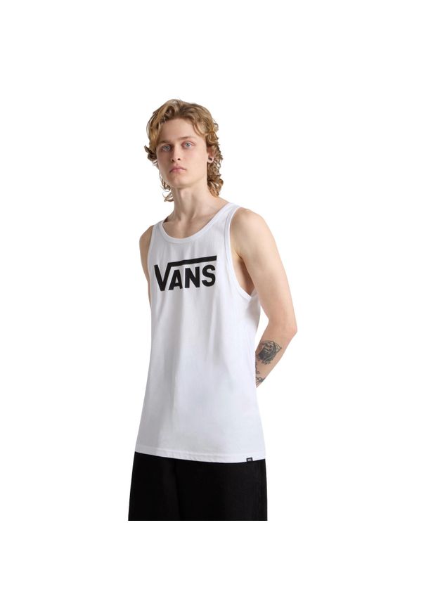 Podkoszulek męskie Vans Classic. Kolor: biały. Materiał: bawełna, materiał