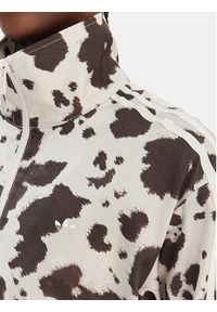 Adidas - adidas Bluza Satin KA2683 Brązowy Loose Fit. Kolor: brązowy. Materiał: syntetyk #5