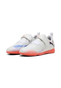 Puma - Młodzieżowe halowe buty piłkarskie FUTURE 8 PLAY PUMA White Black Glowing Red. Kolor: czerwony, biały, wielokolorowy, czarny. Sport: piłka nożna
