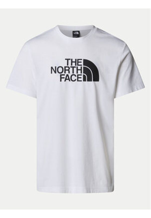 The North Face T-Shirt Easy NF0A8A6C Biały Regular Fit. Kolor: biały. Materiał: syntetyk, bawełna
