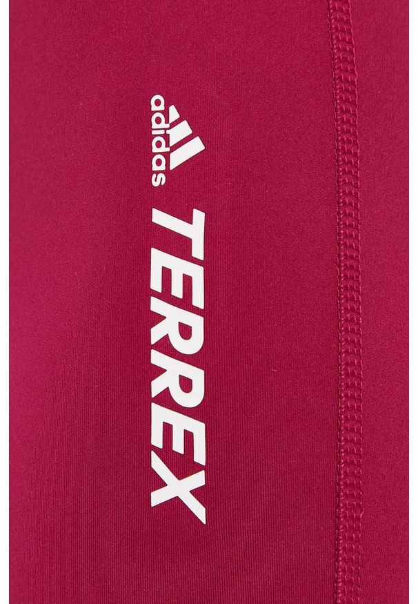 adidas Performance - Legginsy. Stan: podwyższony. Kolor: fioletowy