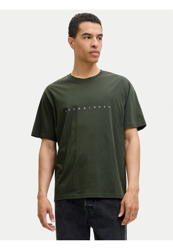 Jack & Jones - Jack&Jones T-Shirt Star 12234746 Zielony Relaxed Fit. Kolor: zielony. Materiał: bawełna