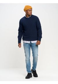 Big-Star - Sneakersy męskie czarne MM174133 906. Okazja: na co dzień. Wysokość cholewki: przed kostkę. Kolor: czarny. Materiał: jeans, dresówka, materiał. Szerokość cholewki: normalna. Sport: fitness #5