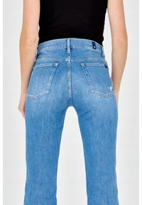 7 FOR ALL MANKIND Niebieskie damskie jeansy Straight, Rozmiar 28. Kolor: niebieski