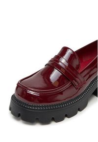 DeeZee Loafersy HLD-2016 Bordowy. Kolor: czerwony. Materiał: skóra #6
