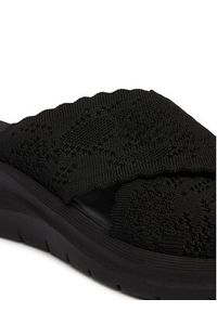 skechers - Skechers Klapki Arch Fit 2.0 164079/BBK Czarny. Kolor: czarny. Materiał: materiał #2