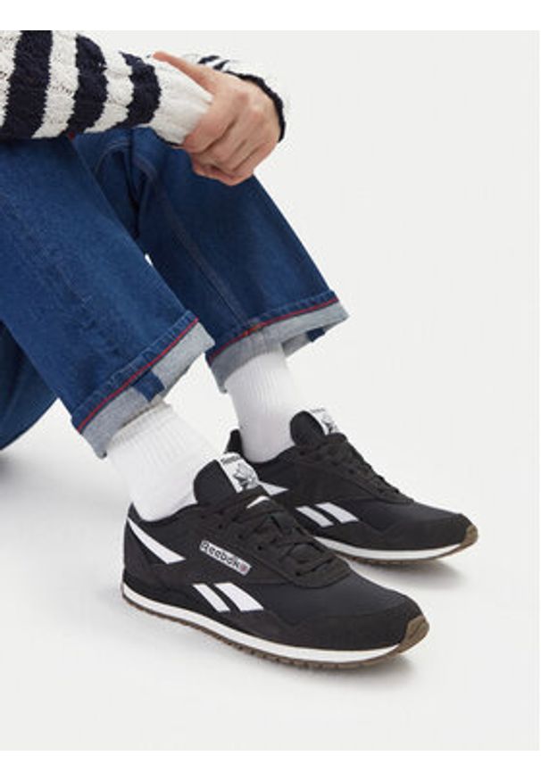 Reebok Sneakersy EO-CLASSIC AZ 100239547 Czarny. Kolor: czarny. Materiał: skóra, zamsz. Model: Reebok Classic