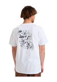 Quiksilver - Koszulka z krótkim rękawem dla Mężczyzn EV RIPPLE FONT Biały. Kolor: biały. Materiał: materiał, bawełna. Długość rękawa: krótki rękaw. Długość: krótkie. Wzór: nadruk