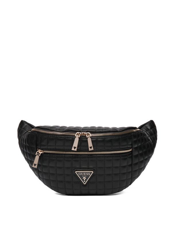 Guess Saszetka nerka Nadira TWQG84 24080 Czarny. Kolor: czarny. Materiał: skóra