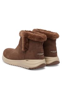 skechers - Skechers Botki On-The-Go Stellar 144775/CHOC Brązowy. Kolor: brązowy. Materiał: zamsz, skóra #4