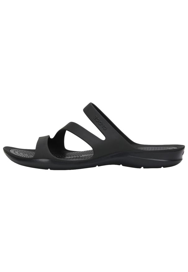 Damskie Klapki basenowe Crocs Swiftwater (W) Black - 203998-060 34-35. Kolor: czarny, zielony, brązowy, wielokolorowy. Materiał: syntetyk. Styl: sportowy
