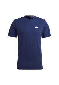 Adidas - Train Essentials Feelready Training Tee. Kolor: wielokolorowy, biały, niebieski. Materiał: materiał