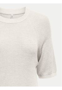only - ONLY Sweter Lecia 15339541 Beżowy Regular Fit. Kolor: beżowy. Materiał: wiskoza