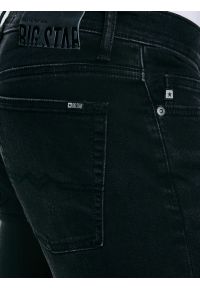Big-Star - Jeansy męskie dopasowane czarne Terry 955. Okazja: na co dzień. Stan: obniżony. Kolor: czarny. Wzór: jednolity. Styl: casual #2