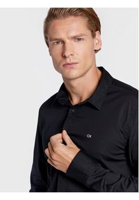 Calvin Klein Koszula K10K110856 Czarny Slim Fit. Kolor: czarny. Materiał: bawełna #3