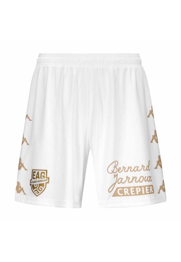 Kappa - Krótki EA Guingamp Maleobat 2024/25. Kolor: żółty, biały, wielokolorowy. Długość: krótkie. Sport: piłka nożna