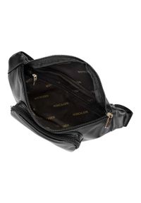 Wittchen - Damska torebka nerka ze skóry ekologicznej. Kolor: czarny. Materiał: skóra ekologiczna. Wzór: haft #2