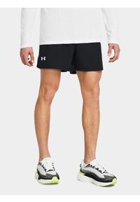 Under Armour - Spodenki fitness męskie UNDER ARMOUR Launch 5" Shorts Szorty. Kolor: czarny. Sport: fitness