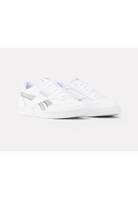 Buty do chodzenia męskie Reebok Court Clean. Okazja: na co dzień. Kolor: biały. Materiał: materiał, syntetyk. Szerokość cholewki: normalna. Sport: turystyka piesza