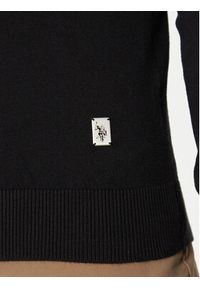 U.S. Polo Assn. Golf MUP3798 Czarny Slim Fit. Typ kołnierza: golf, polo. Kolor: czarny. Materiał: bawełna #5