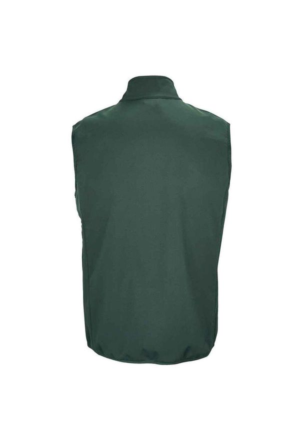 SOL'S - Ocieplacz Męski Falcon Softshell Zapinany Na Zamek Błyskawiczny. Kolor: czerwony, wielokolorowy, zielony. Materiał: softshell