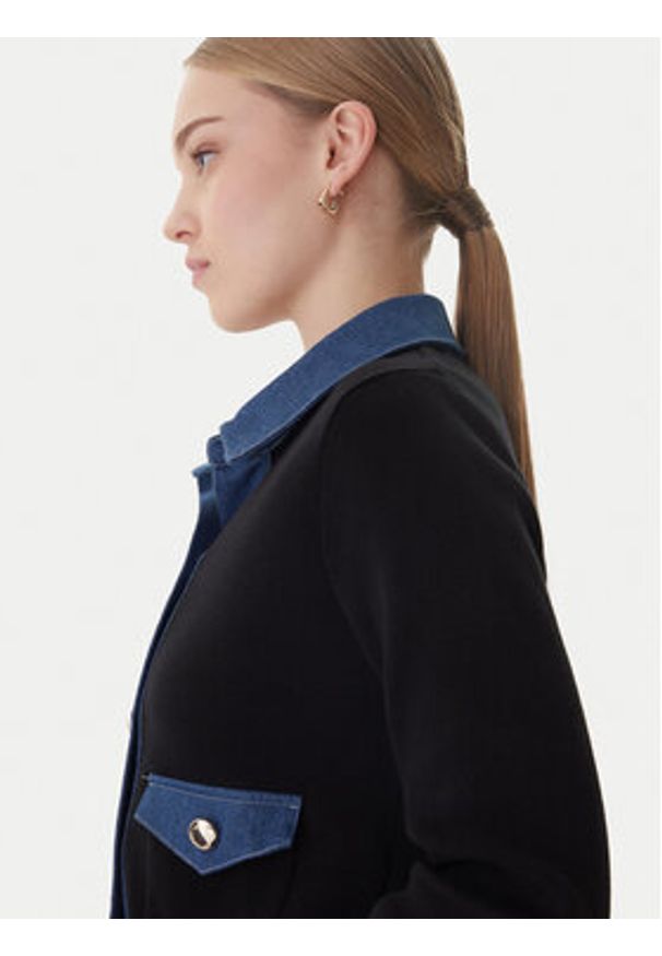 Morgan Kardigan 251-MNAKI Czarny Regular Fit. Kolor: czarny. Materiał: bawełna