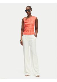 Marciano Guess Top G6GP02 K3068 Koralowy Slim Fit. Kolor: pomarańczowy. Materiał: wiskoza #2