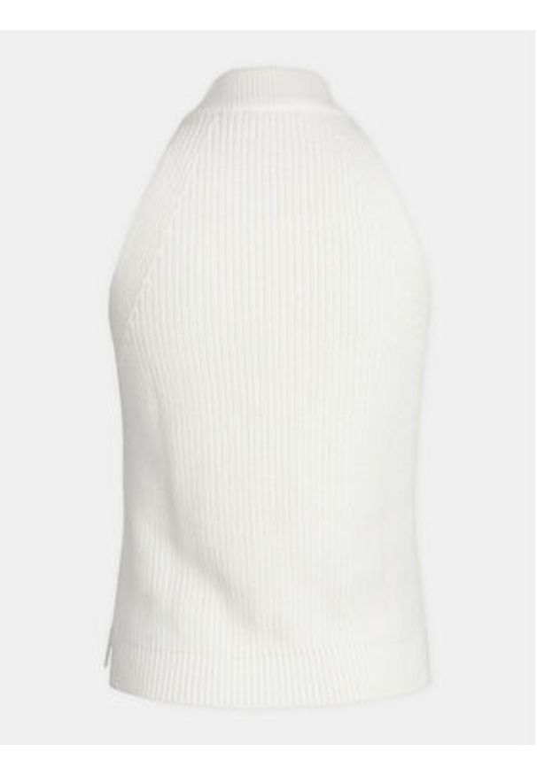 JJXX Bluzka Zitta 12226992 Biały Slim Fit. Kolor: biały. Materiał: bawełna