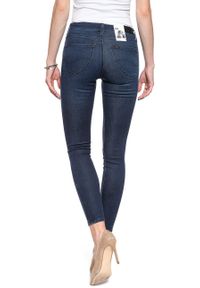 Lee - SPODNIE DAMSKIE LEE SCARLETT CROPPED POLISHED INDIGO L30CRKKD #8