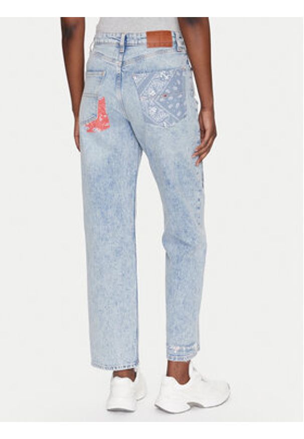 Tommy Jeans Jeansy Layla DW0DW20017 Niebieski Straight Fit. Kolor: niebieski