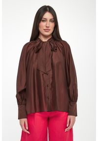 Twinset Milano - Koszula damska satynowa TWINSET ACTITUDE. Materiał: satyna #4