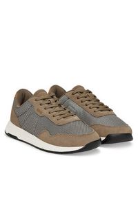 BOSS Sneakersy Titanium 50541882 Brązowy. Kolor: brązowy. Materiał: materiał