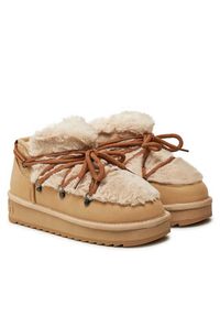 D.Franklin Śniegowce Nordic TRK Fur Low Bomb DFSH370011 Beżowy. Kolor: beżowy. Materiał: materiał #3