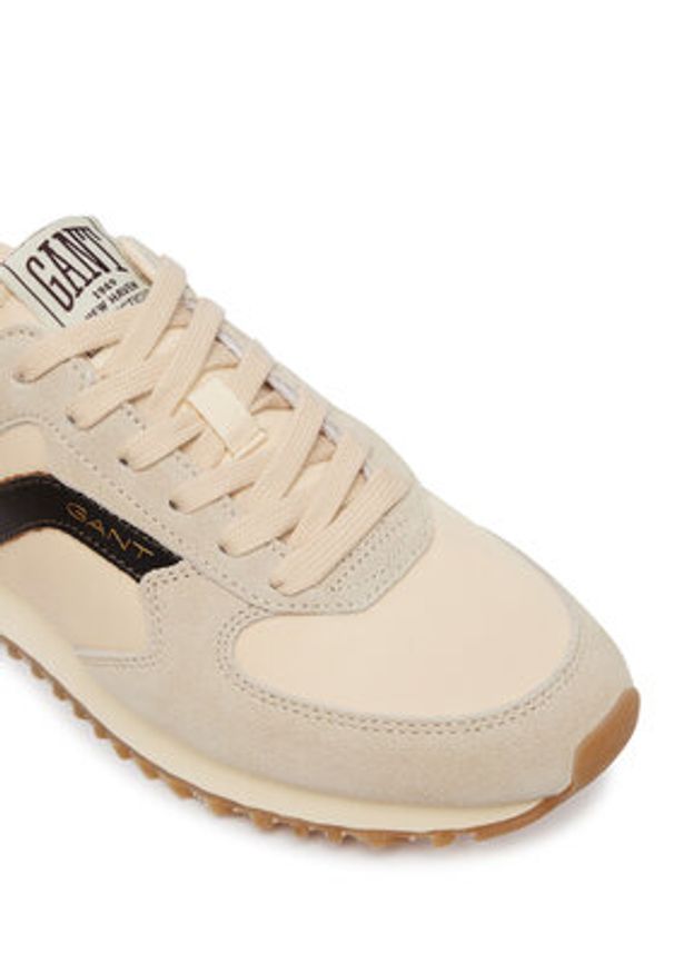 GANT - Gant Sneakersy 32533176 Beżowy. Kolor: beżowy. Materiał: skóra, zamsz