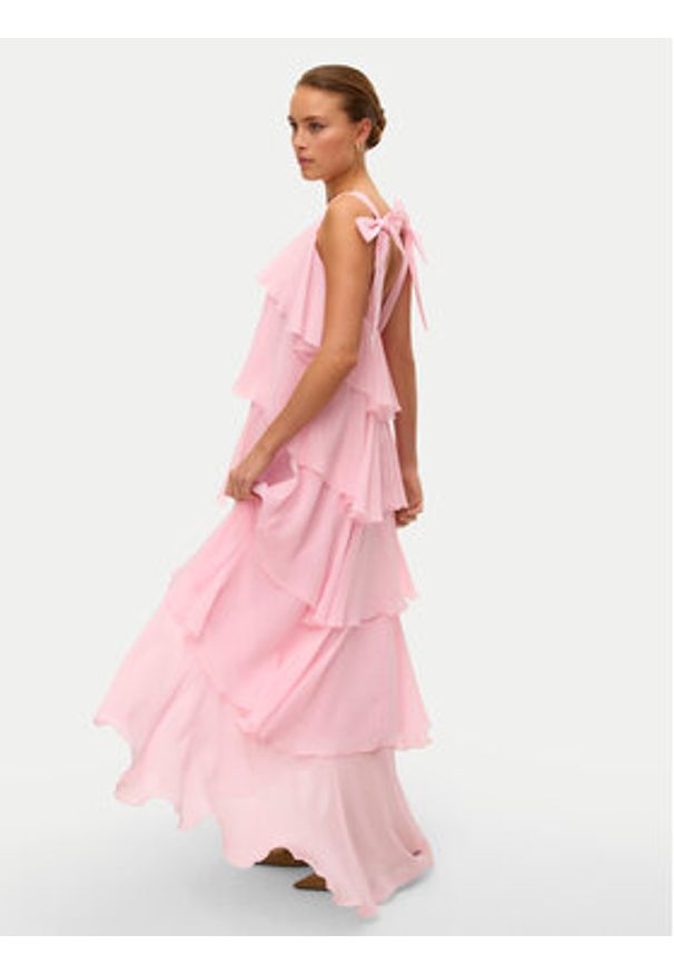 Vero Moda Sukienka wieczorowa Felicia 10331377 Różowy Regular Fit. Kolor: różowy. Materiał: syntetyk. Styl: wizytowy