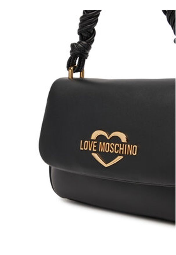 Love Moschino - LOVE MOSCHINO Torebka JC4311PP0MK1300A Czarny. Kolor: czarny. Materiał: skórzane
