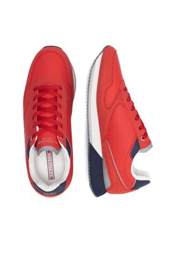 U.S. Polo Assn. Sneakersy NOBIL003M/CHY4 Czerwony. Kolor: czerwony. Materiał: syntetyk