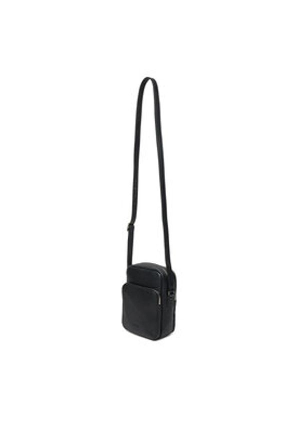 Calvin Klein Saszetka Micro Pebble Crossbody S LV04D3076G Czarny. Kolor: czarny. Materiał: skóra
