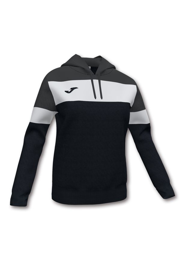 Bluza sportowa damska Joma Crew IV. Typ kołnierza: kaptur. Kolor: czarny, biały, szary, wielokolorowy