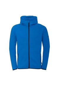 UHLSPORT - Dziecięca bluza dresowa z kapturem Uhlsport ID. Typ kołnierza: kaptur. Kolor: niebieski. Materiał: dresówka. Wzór: nadruk. Sport: piłka nożna #1