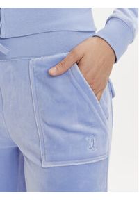 Juicy Couture Spodnie dresowe Del Ray JCAP180 Niebieski Regular Fit. Kolor: niebieski. Materiał: syntetyk