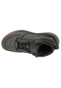 4f - Buty 4F Tundra Boots M AW22FWINM010-43S zielone. Wysokość cholewki: za kostkę. Kolor: zielony. Materiał: skóra. Szerokość cholewki: normalna. Sezon: zima #4