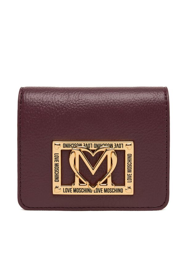 Love Moschino - Mały Portfel Damski LOVE MOSCHINO. Kolor: czerwony